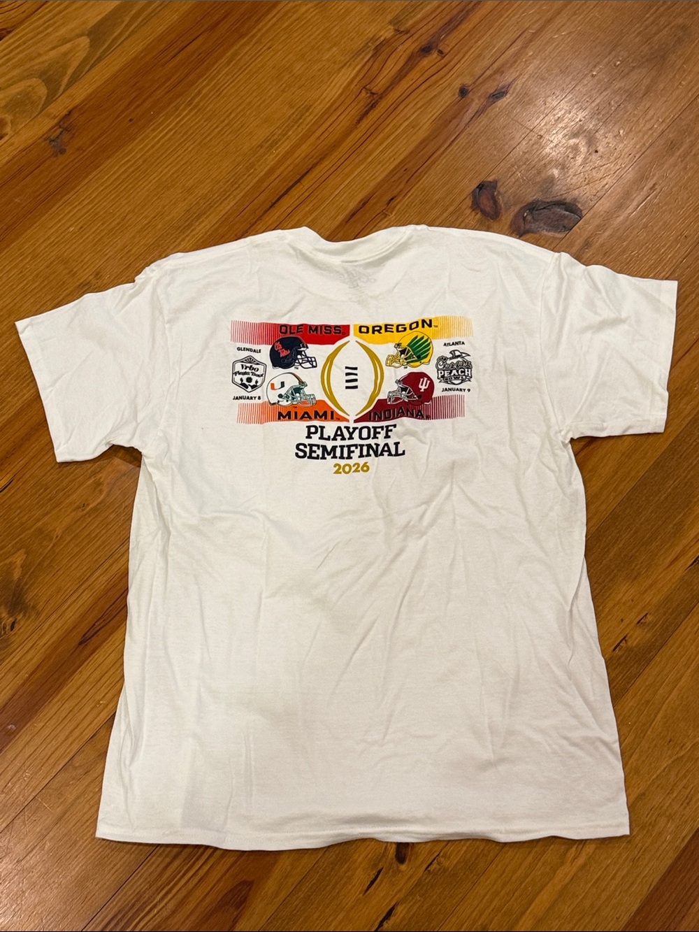 Blue 84 White College Playoff Semifinal 2026 Graphic Tee